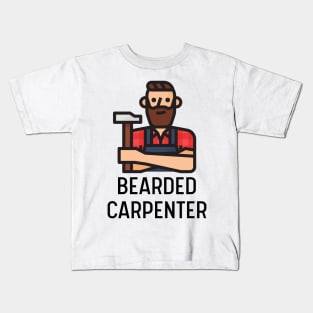 Bearded Carpenter Kids T-Shirt